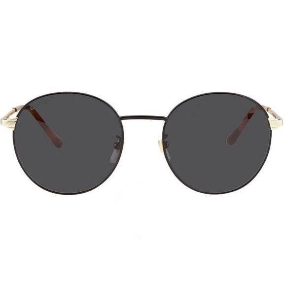 GUCCI GG0574SK 001 Gold Black/Grey Round Sunglasses main image 5